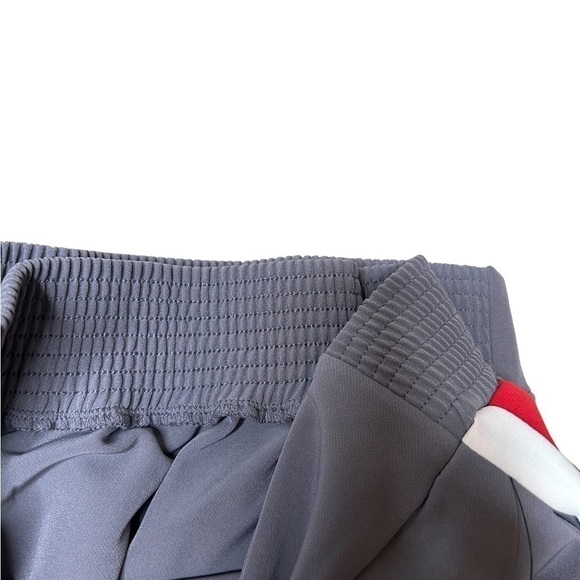 IMAN Global Gunmetal Red Stripe Chic Snap Track Pant Wide Leg Trouser Size 2x - Picture 6 of 13